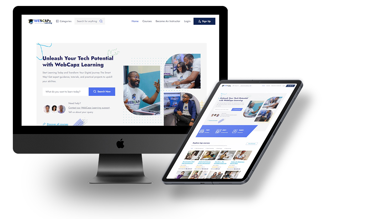 WebCapz E-Learning Website